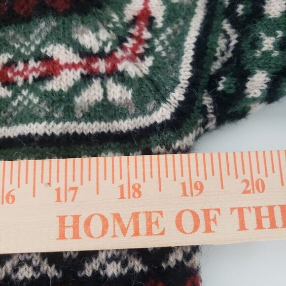 Newton Trading Co Wool Cardigan Fair Isle Knit Sweater Full Zip Womens Sz Medium - Picture 8 of 9